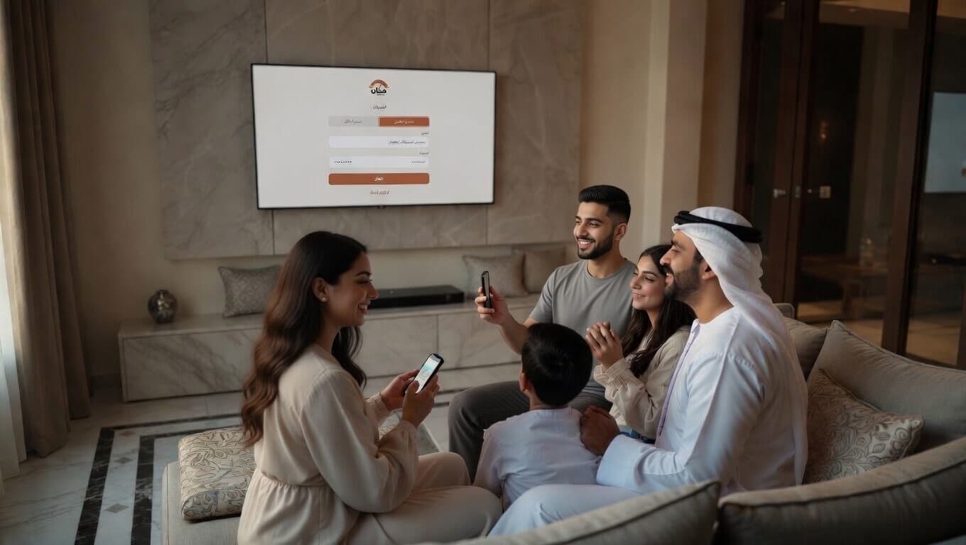 عائلة كويتية تلعب ميزان